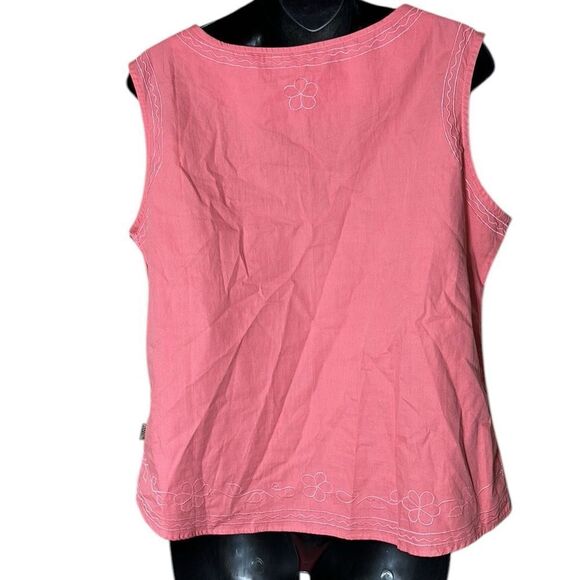 Kuhl women’s sleeveless embroidered boho v neck tank cotton xl - Picture 4 of 5